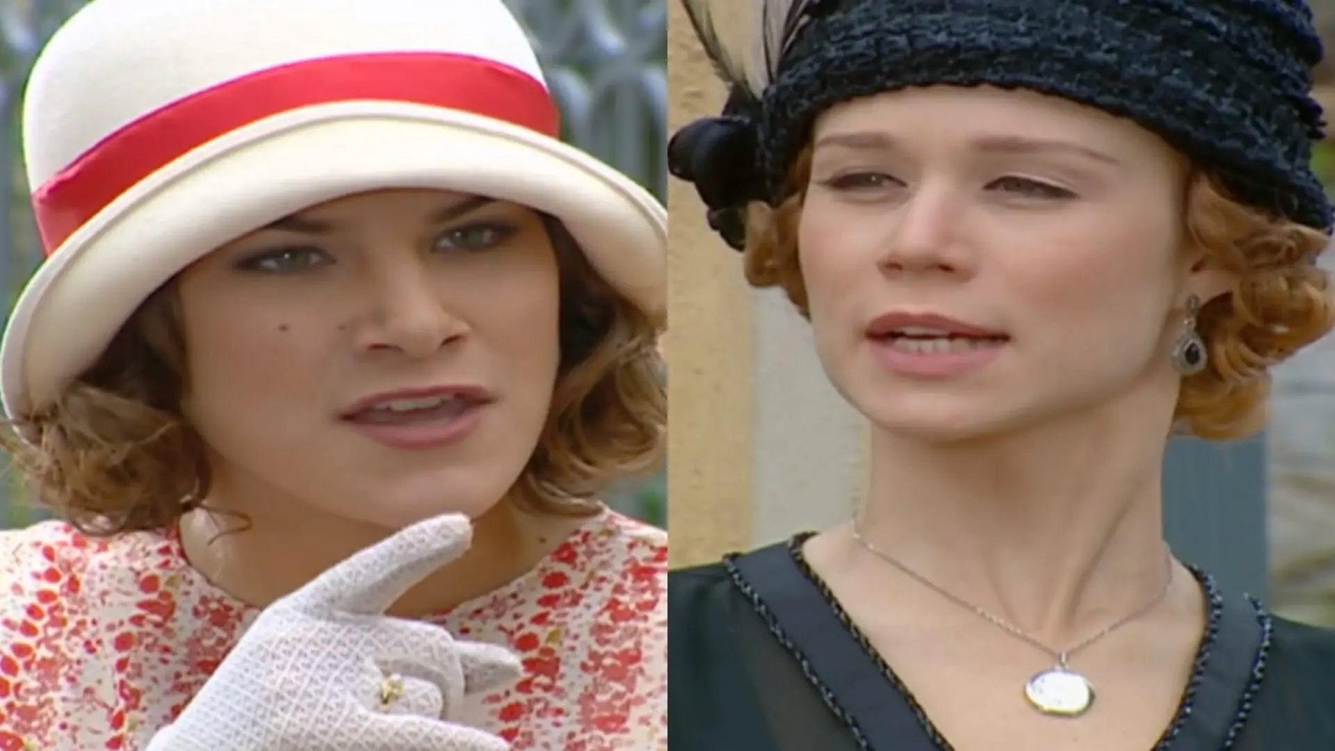 Olga (Priscila Fantin) e Ana Francisca (Mariana Ximenes) de Chocolate com Pimenta - (Crédito: Divulgação/Globo)
