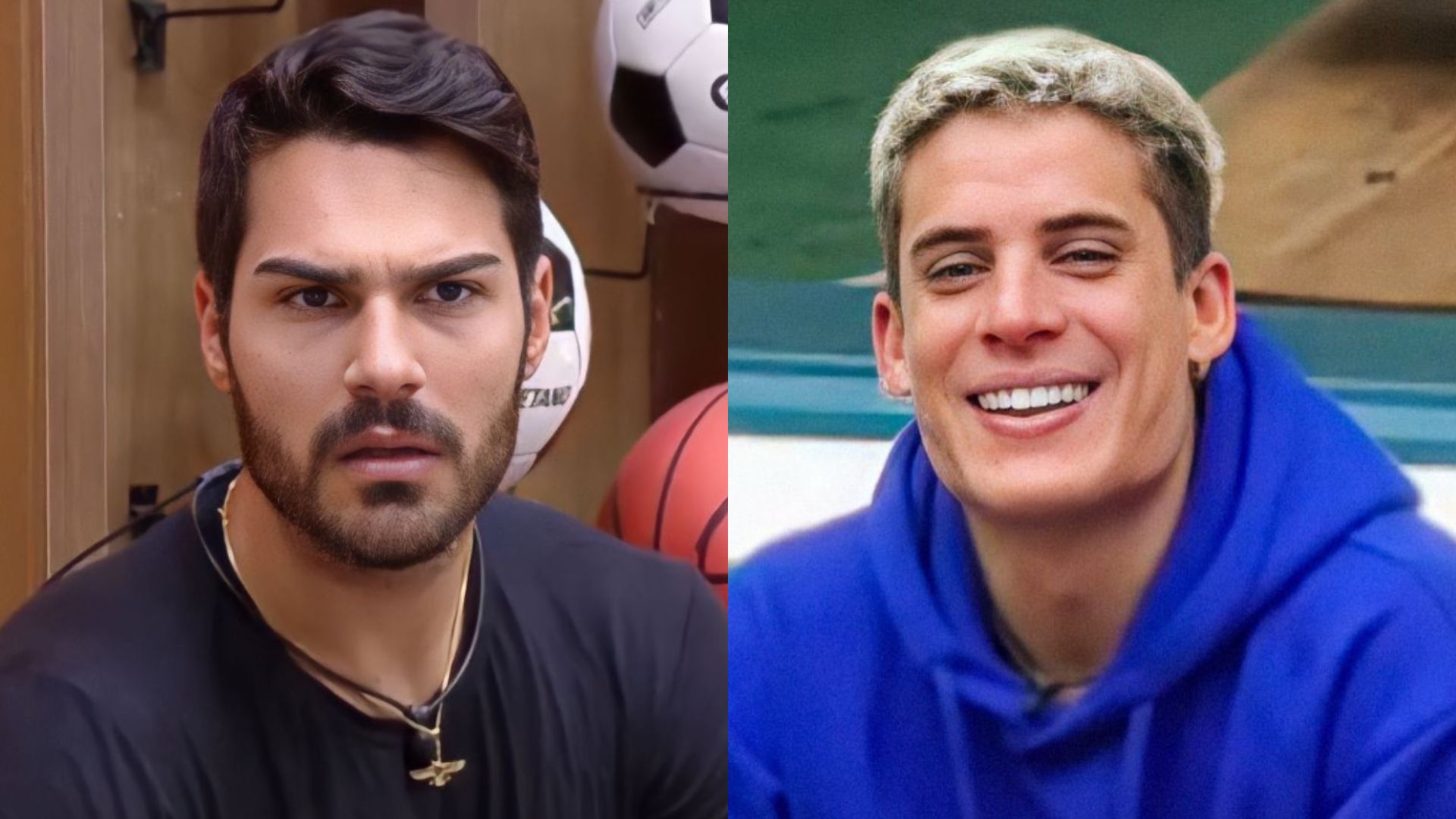 Shayan e Tiago em 'A Fazenda'. Reprodução/Instagram