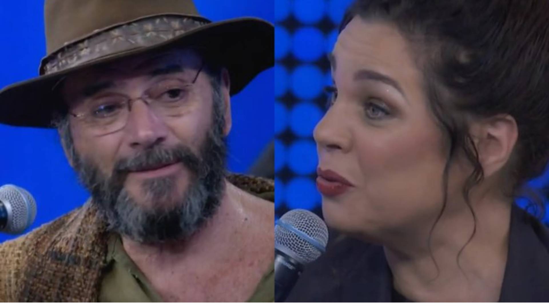 Almir Sater e Isabel Teixeira - Crédito: Reprodução/ TV Globo