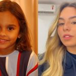 Ana Beatriz Cisneiros em fotos de quando era criança e outra imagem atual - (Foto: TV Globo / Renato Rocha Miranda; Reprodução / Instagram)