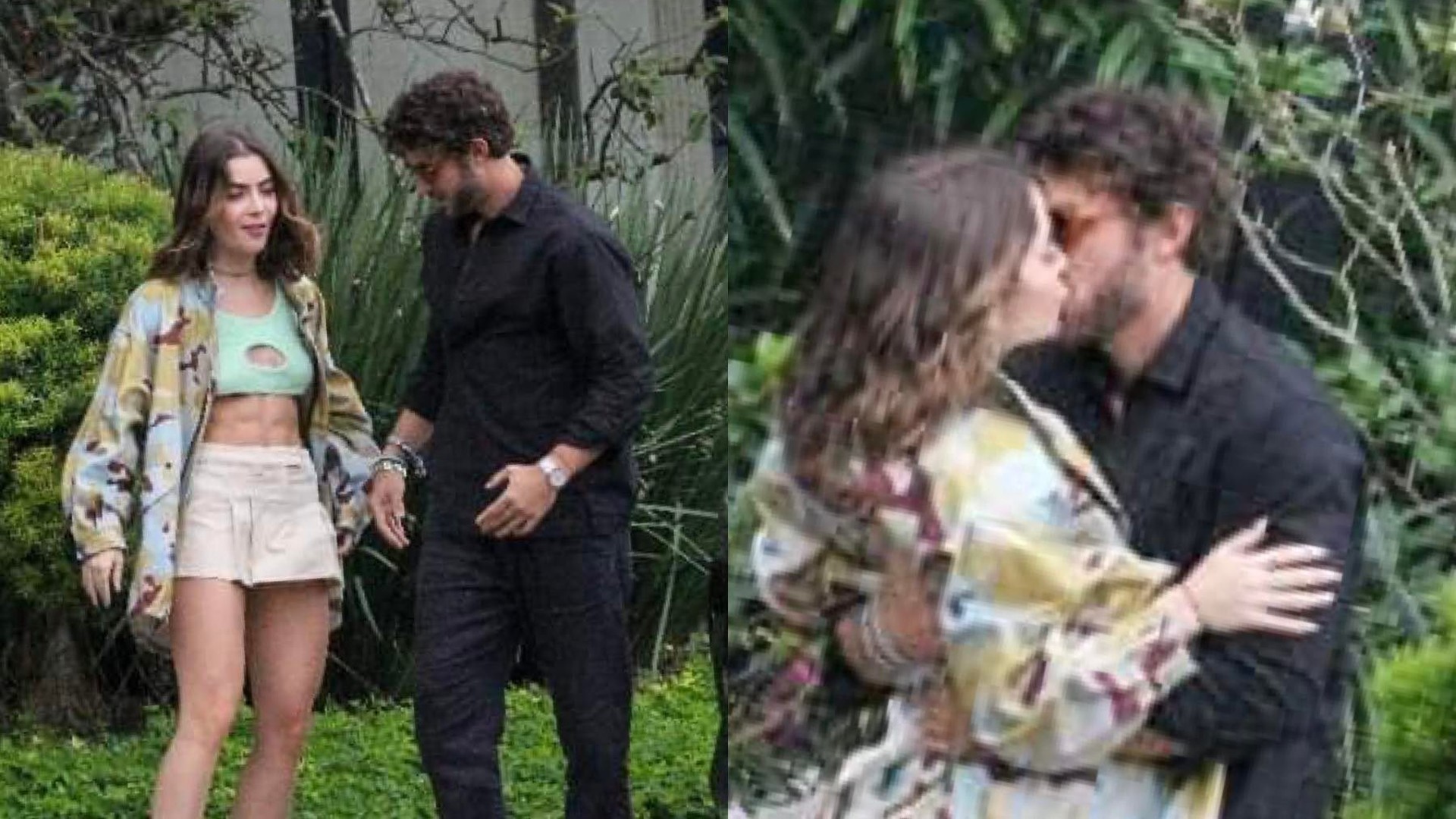Jade Picon e Chay Suede nas gravações de 'Travessia'