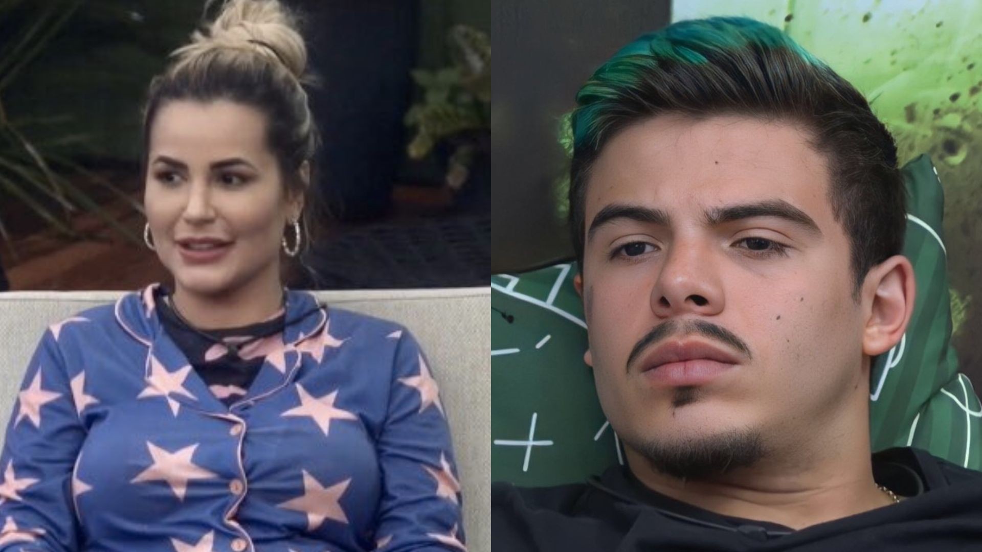 Deolane Bezerra e Thomaz Costa em 'A Fazenda 14' (Reprodução/PlayPlus)