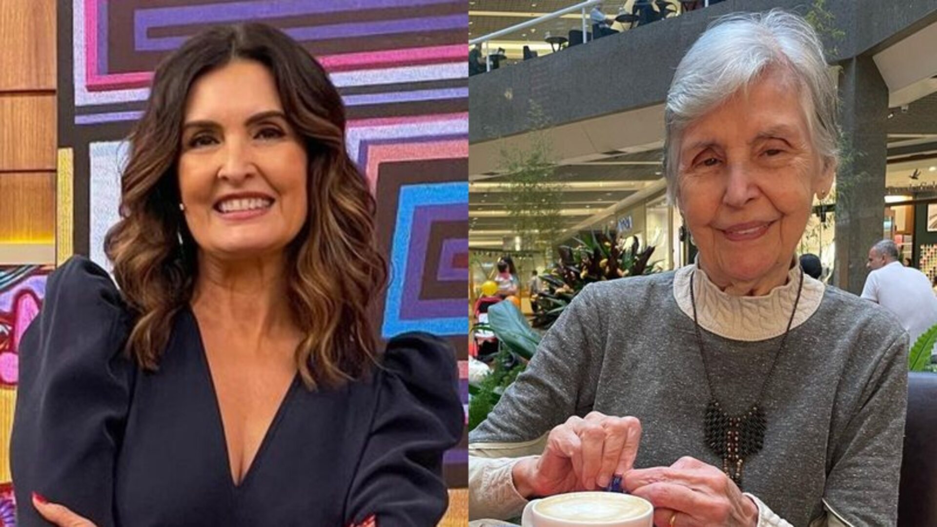 Fátima Bernardes e sua mãe, Eunice Gomes Bernardes (Crédito: Reprodução/Instagram)