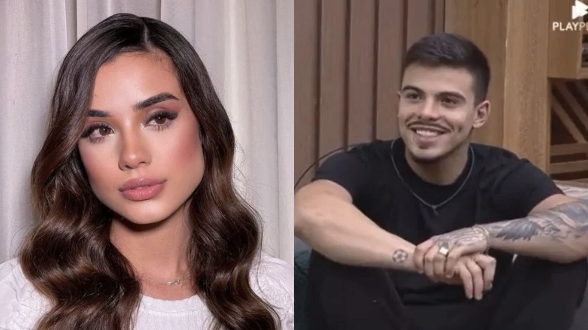 Isadora Pompeo e Thomaz Costa (Reprodução: Instagram/PlayPlus)