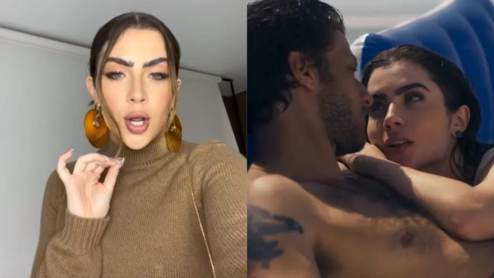 Jade Picon e trecho de 'Travessia de Chiara e Chay Suede - (Crédito: Reprodução/Instagram/TV Globo)