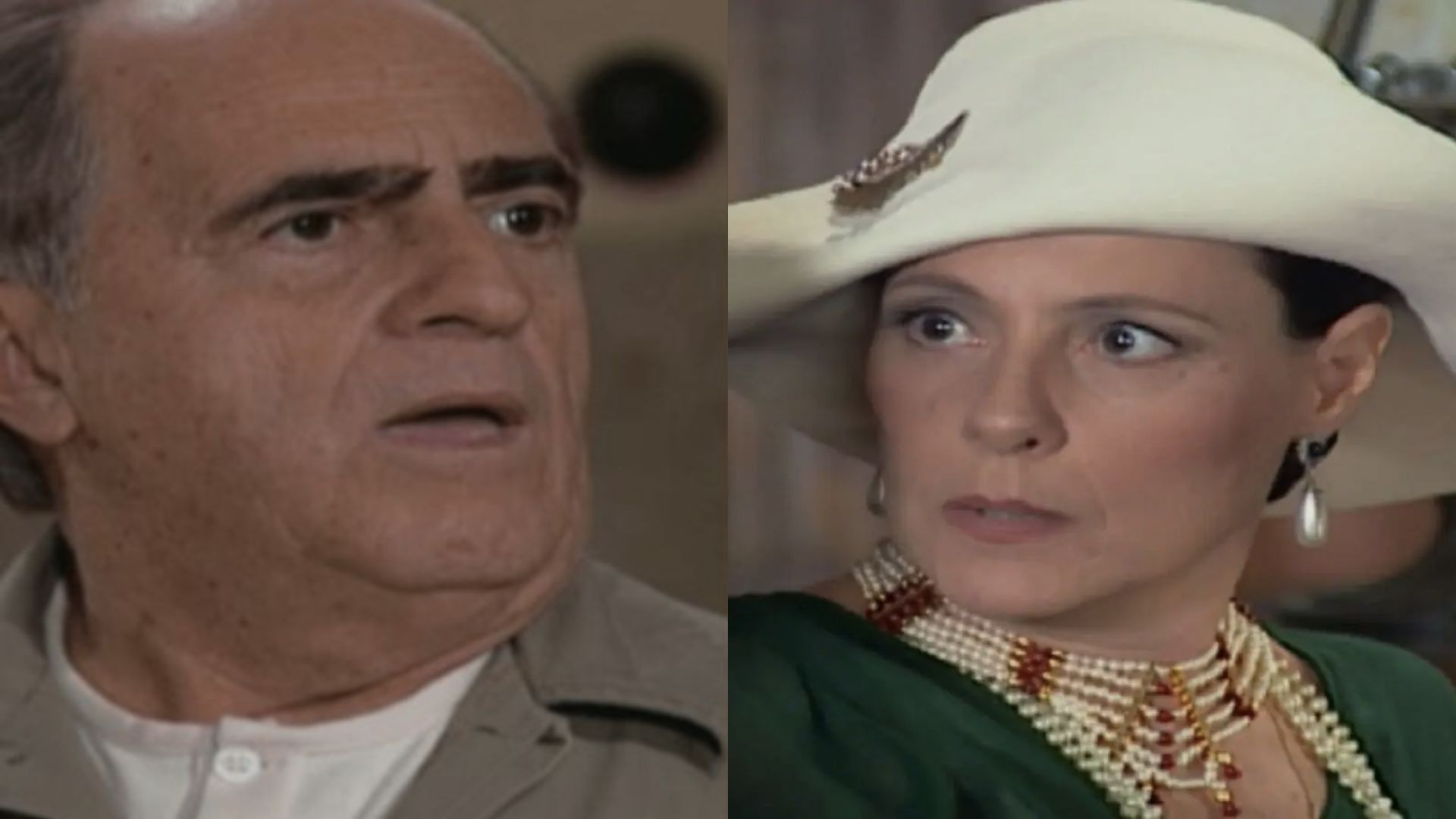Ludovico e Jezebel em 'Chocolate com Pimenta' (Reprodução/TV Globo)