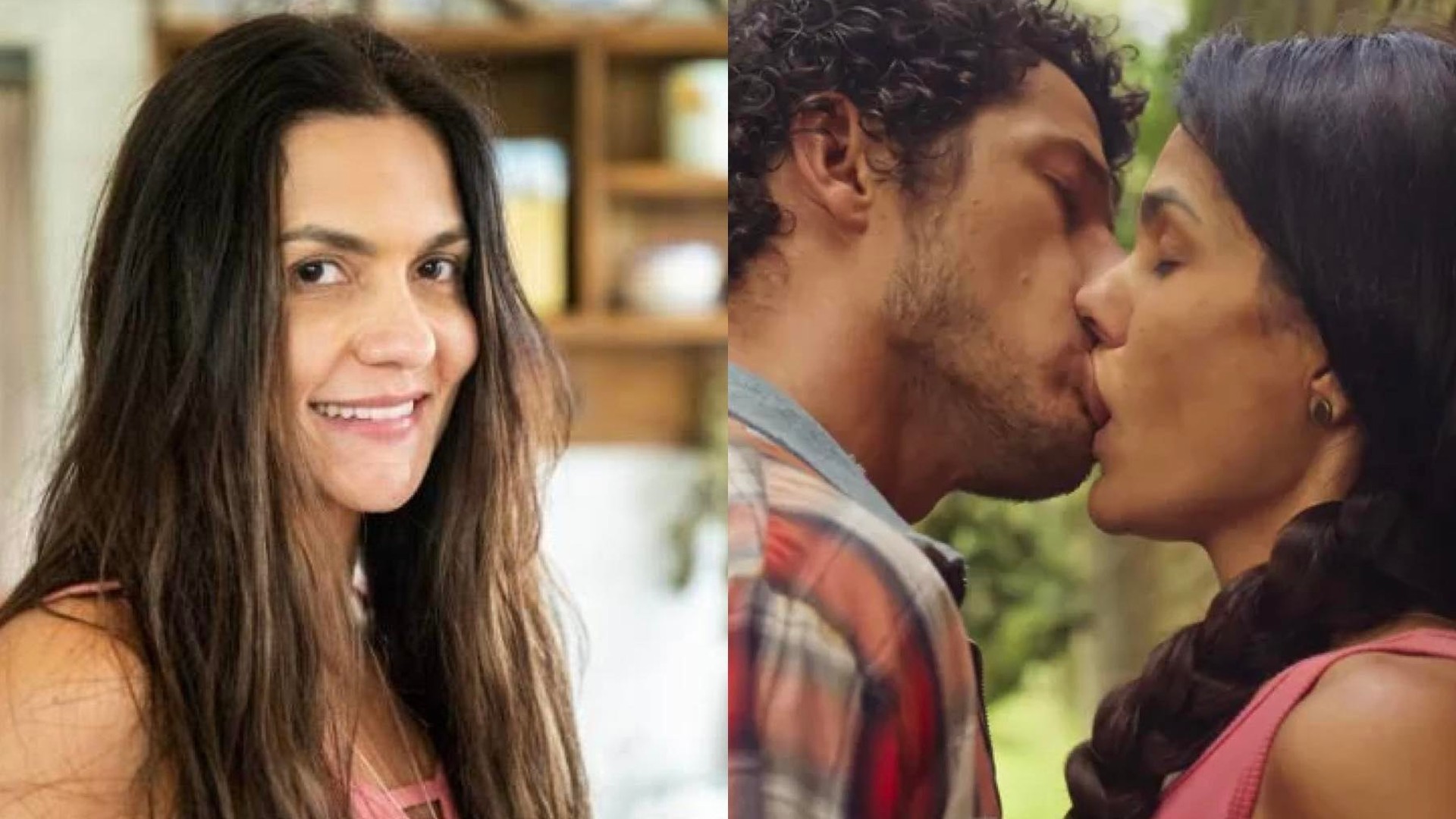 Zefa (Paula Barbosa) e Tadeu (José Loreto) em Pantanal
