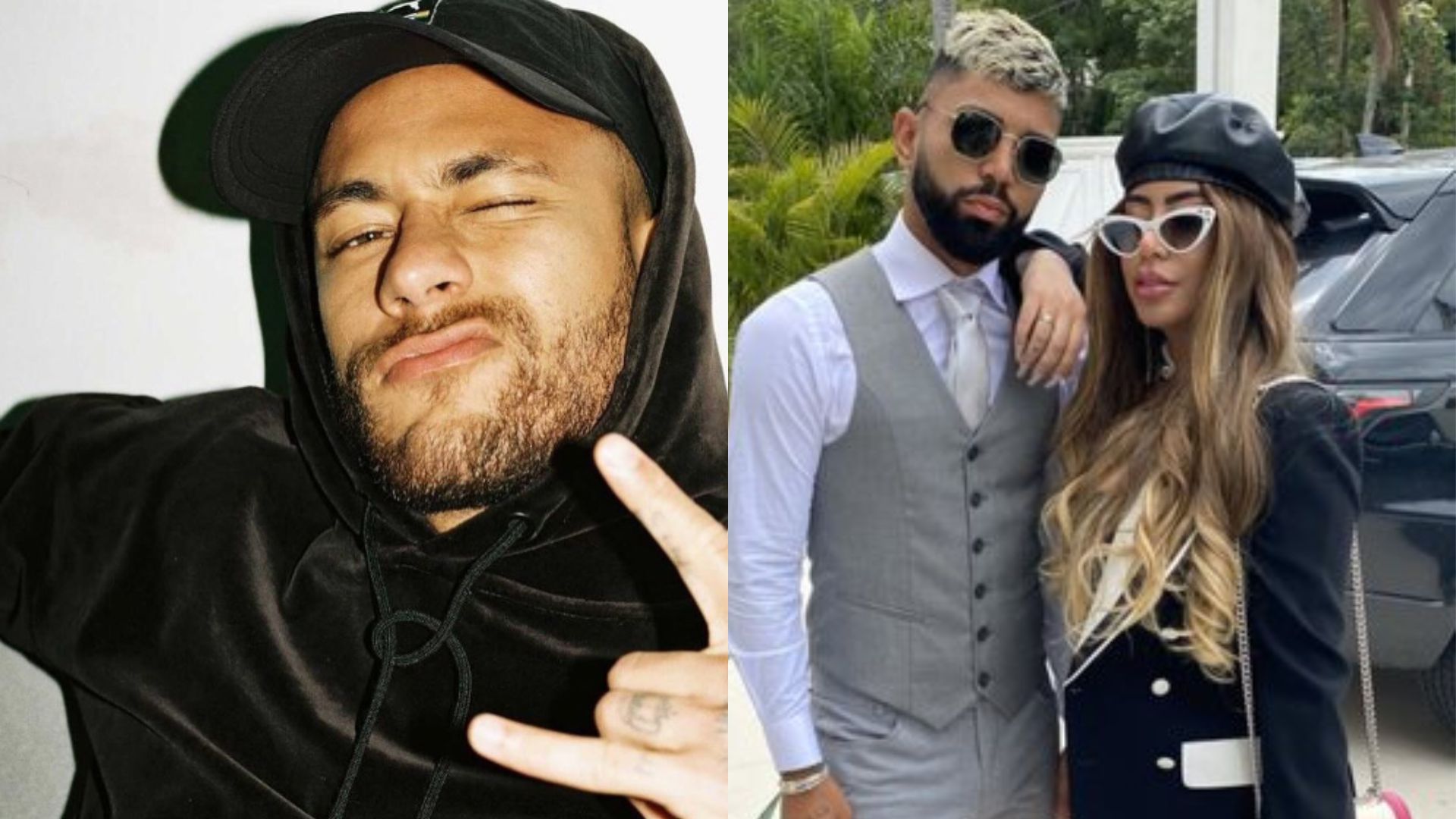 Neymar, Gabigol e Rafaella. Reprodução/Instagram