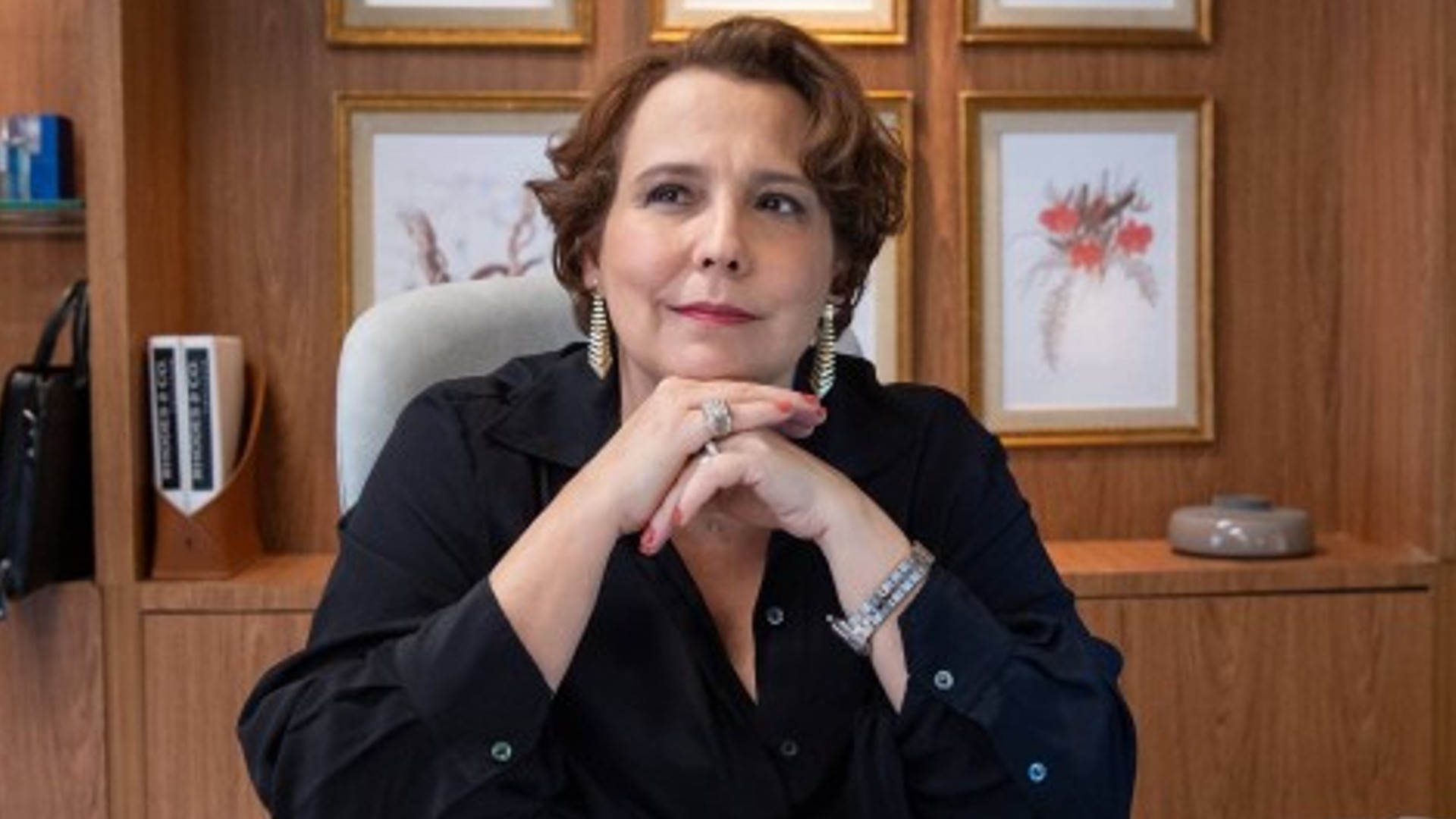 Ana Beatriz Nogueira como Guiomar em 'Todas as Flores' (Créditos: Estevam Avellar/Rede Globo)
