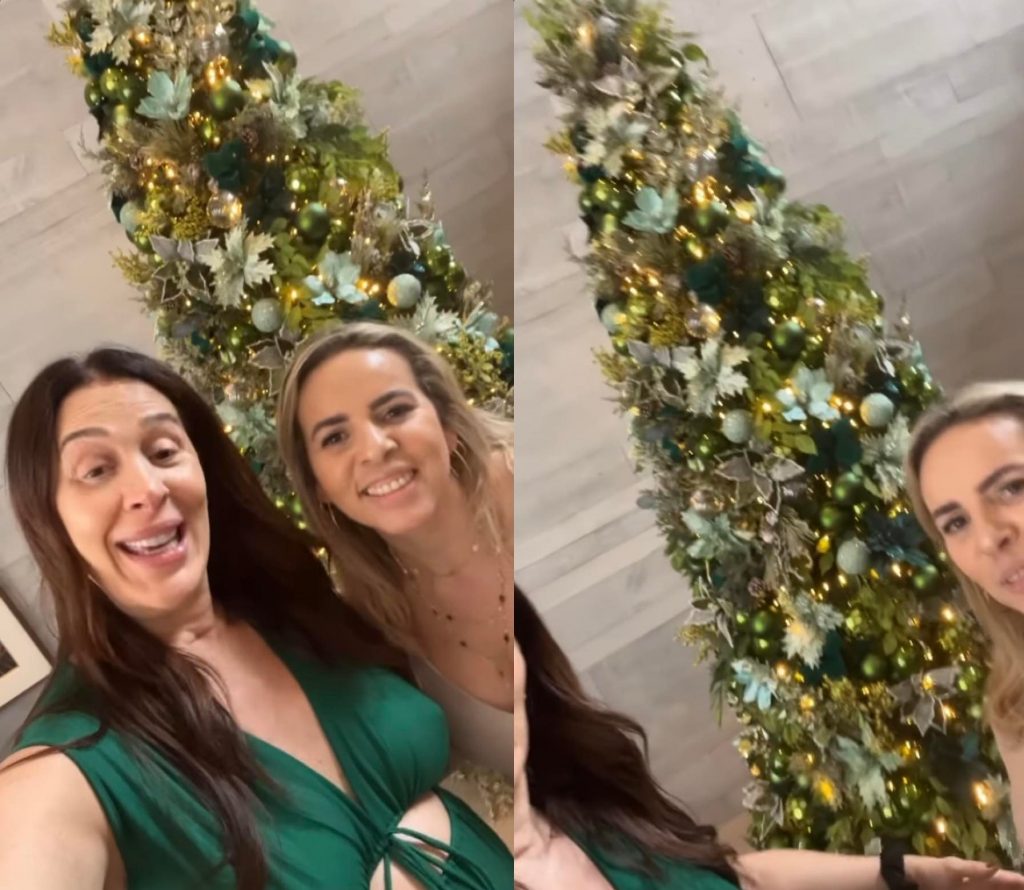 Claudia Raia exibe decoração luxuosa de Natal inspirada na Copa do Mundo