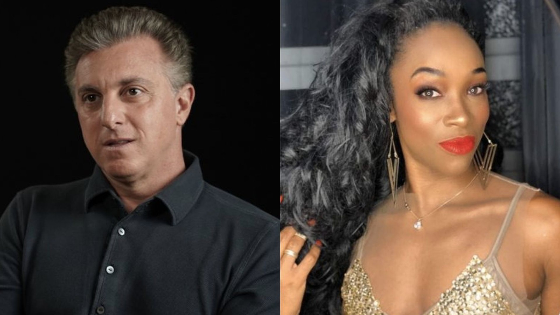 Luciano Huck e Michelle Mibow (Reprodução: TV Globo/Instagram)