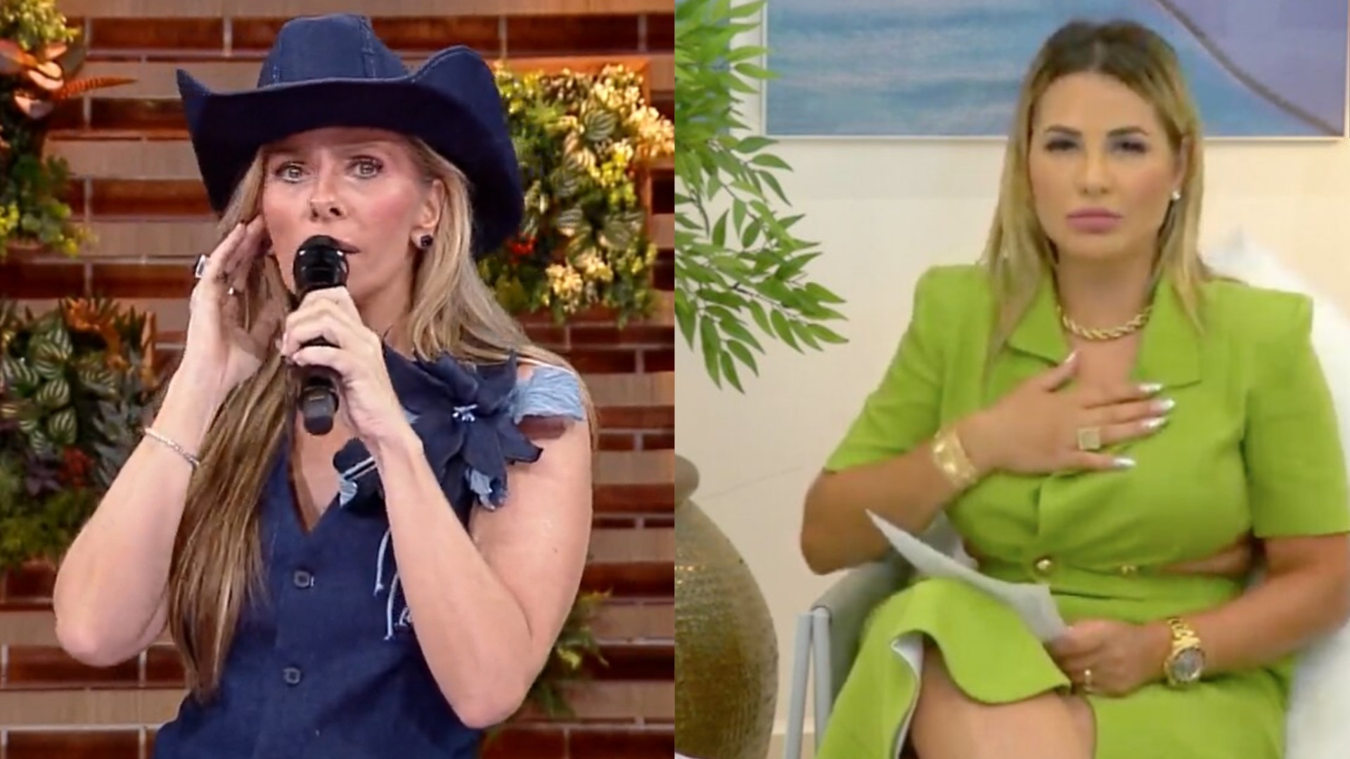 Deolane e Galisteu. Reprodução/RecordTV/YouTube