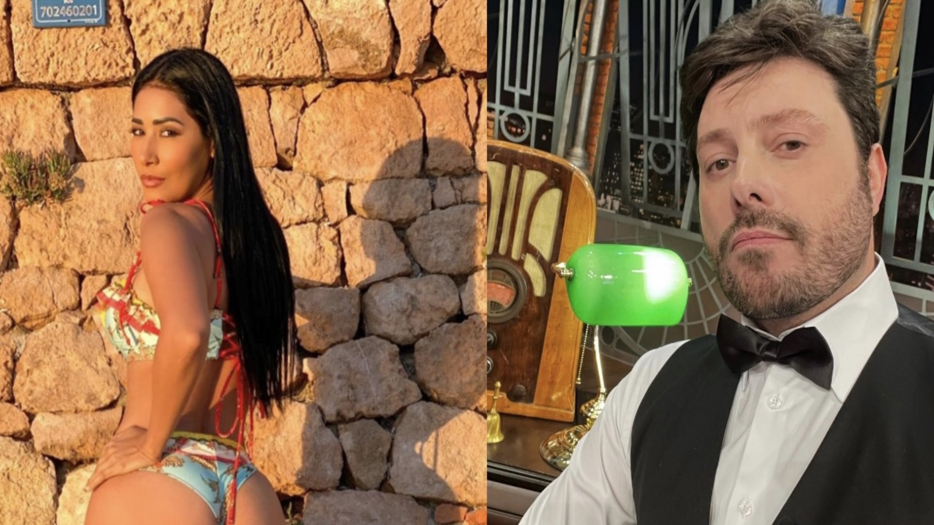 Simaria Mendes e Danilo Gentili - (Crédito: Reprodução/Instagram)