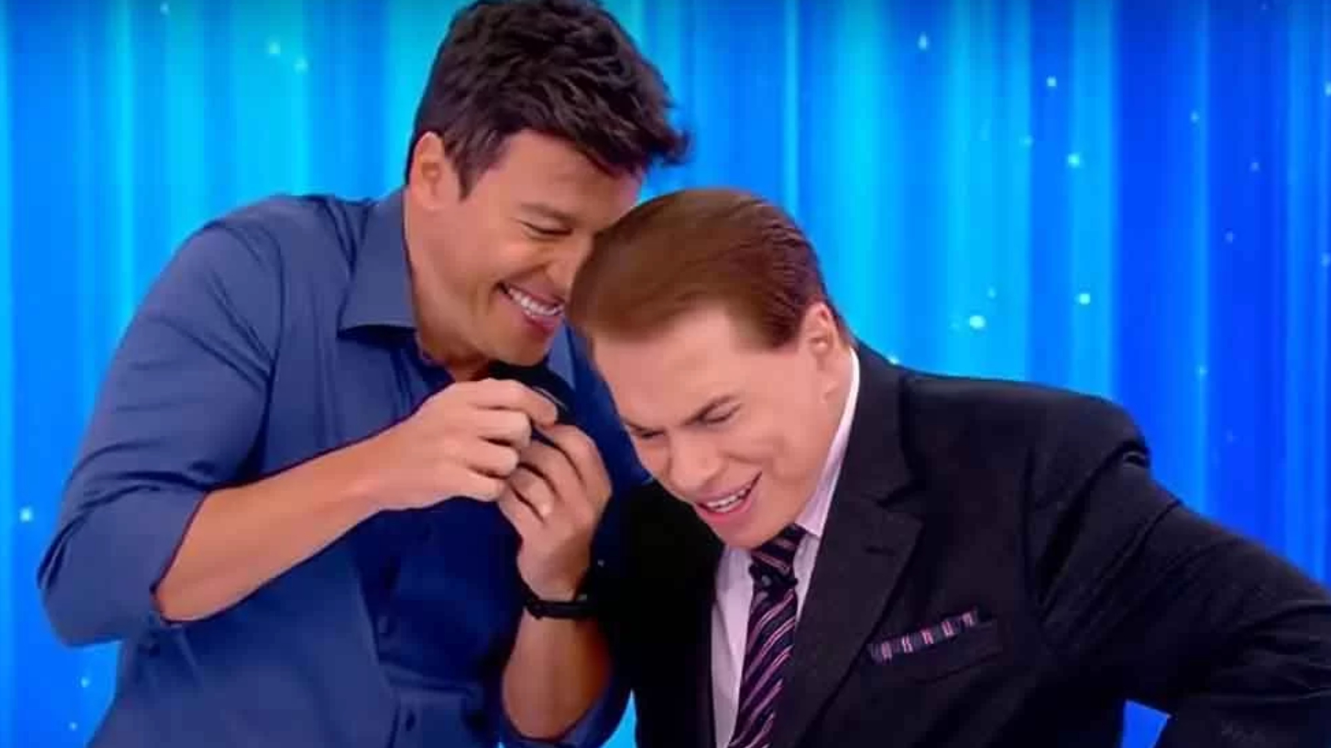 Rodrigo Faro e Silvio Santos – Crédito: Reprodução/ SBT