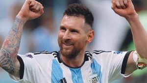 Lionel Messi, camisa 10 da Argentina. Foto: TV Globo