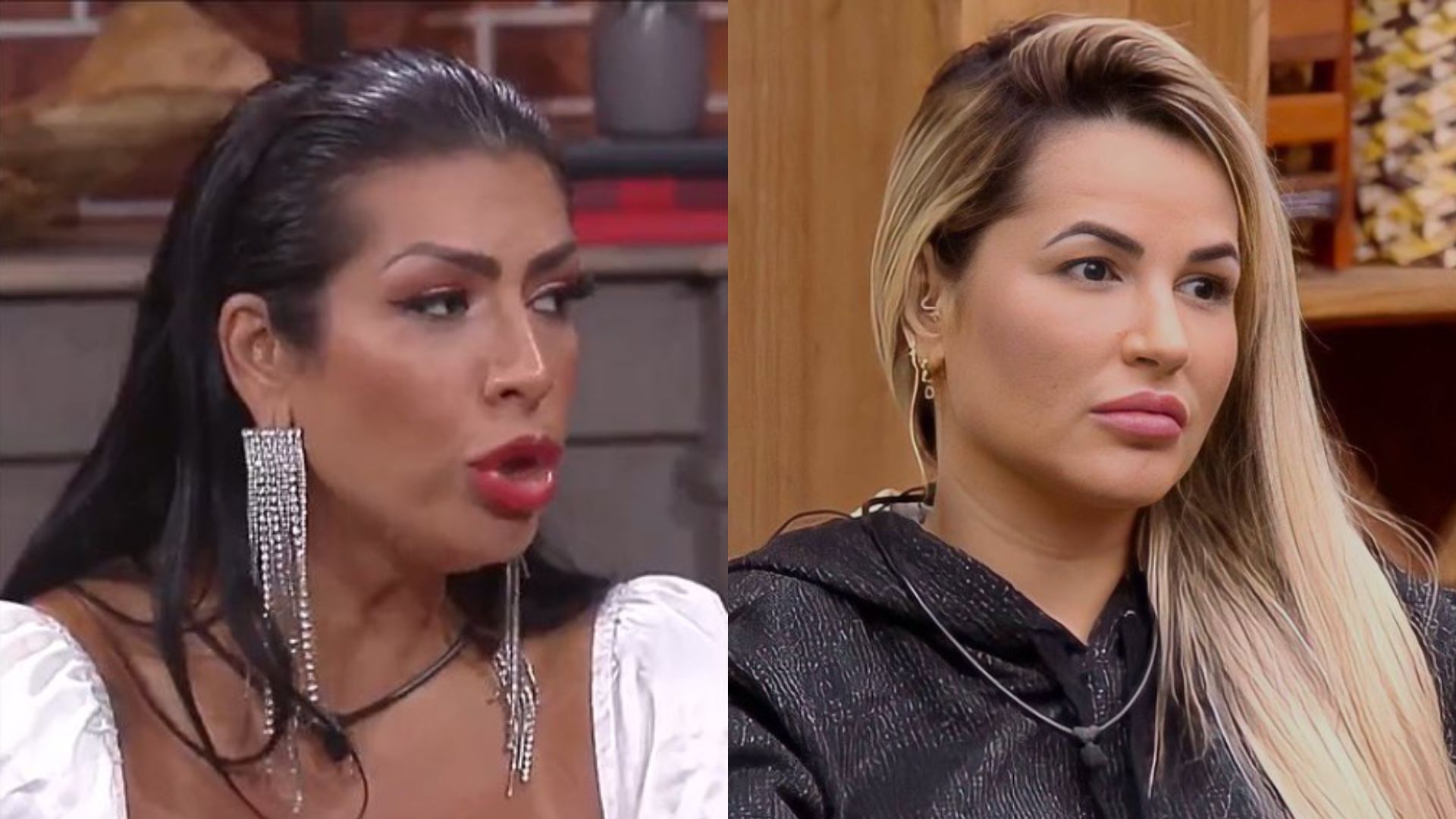 Moranguinho e Deolane em 'A Fazenda'. Reprodução/Playplus