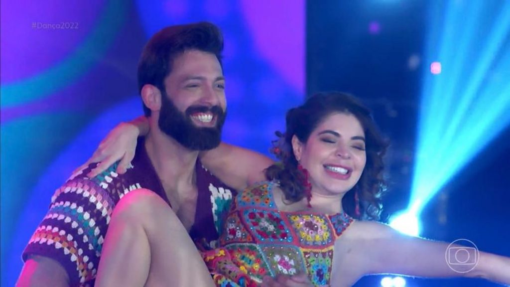 Rodrigo Thomaz e Gkay na 'Dança dos Famosos' (Reprodução/TV Globo)