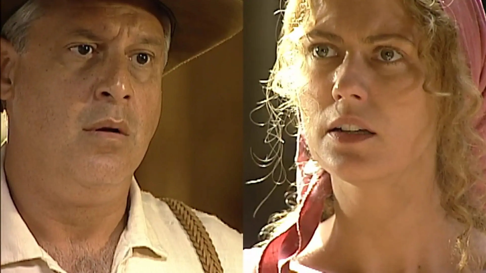 Bruno (Antonio Fagundes) e Luana (Patrícia Pillar) de 'O Rei do Gado' - (Crédito: Reprodução/Globo)