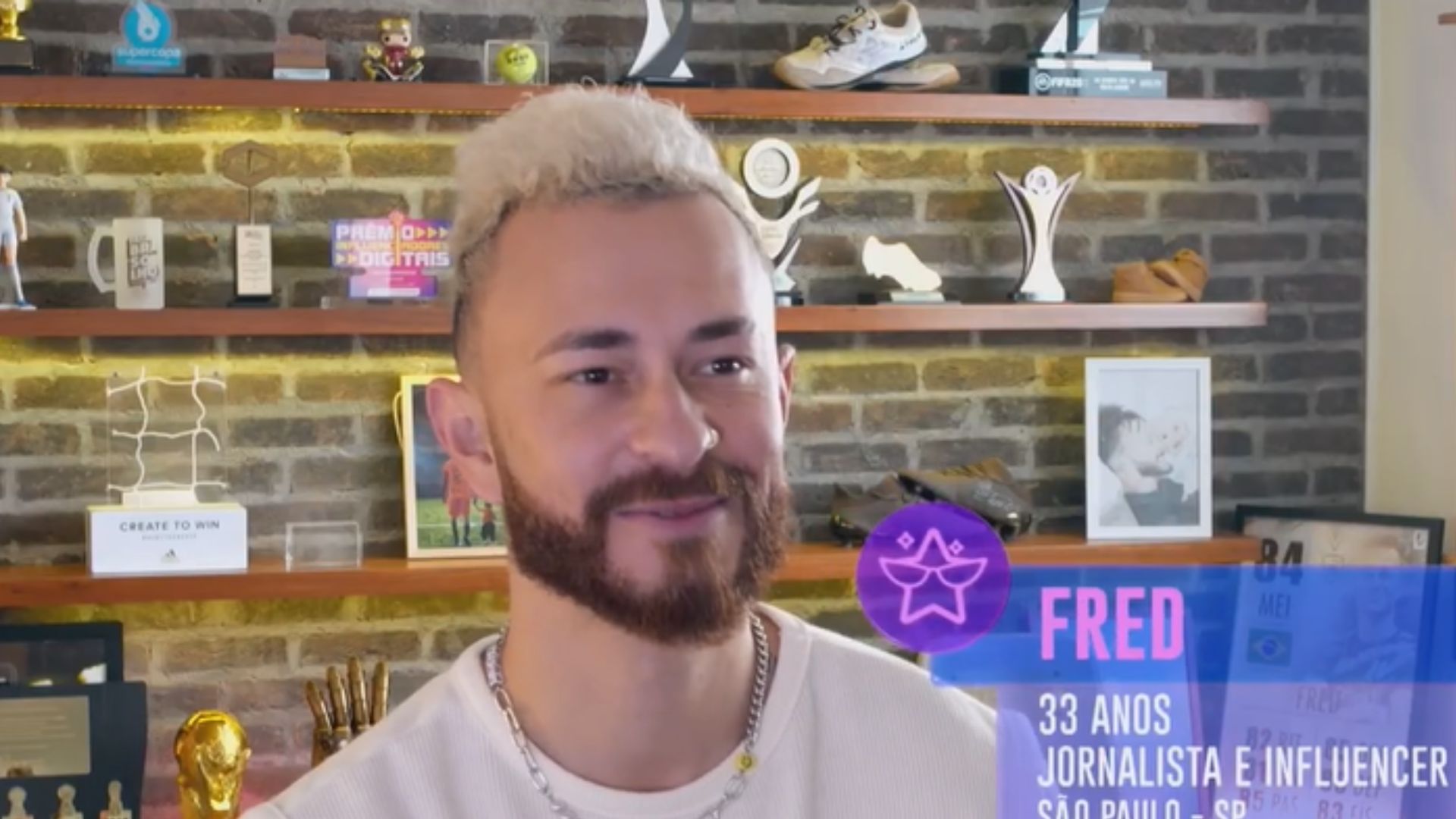 Fred do 'BBB 23'. Reprodução/Globo