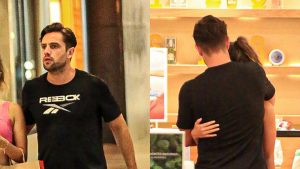 Recém-separado, Rafael Cardoso é flagrado aos beijos em shopping do Rio