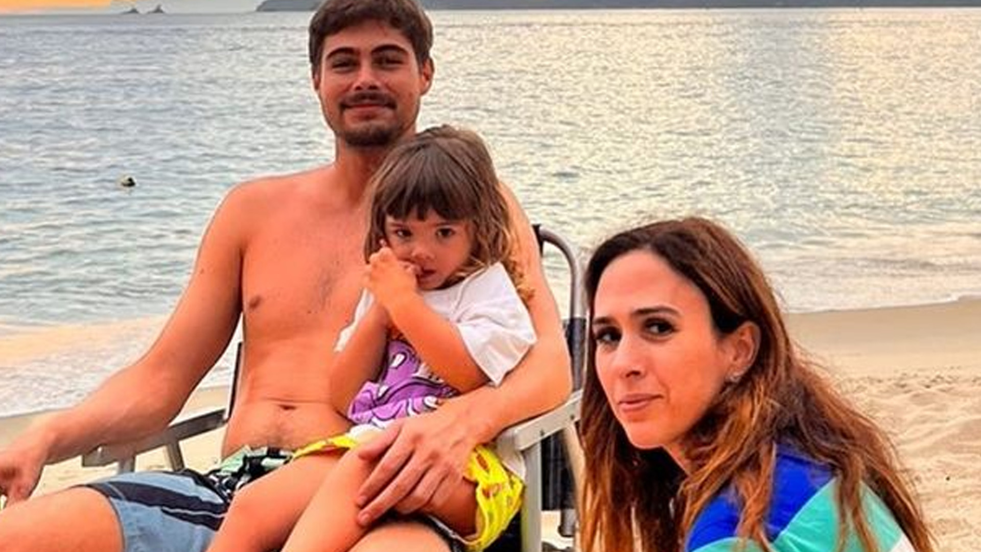 Rafa Vitti e Tata Werneck com a filha, Clara Maria