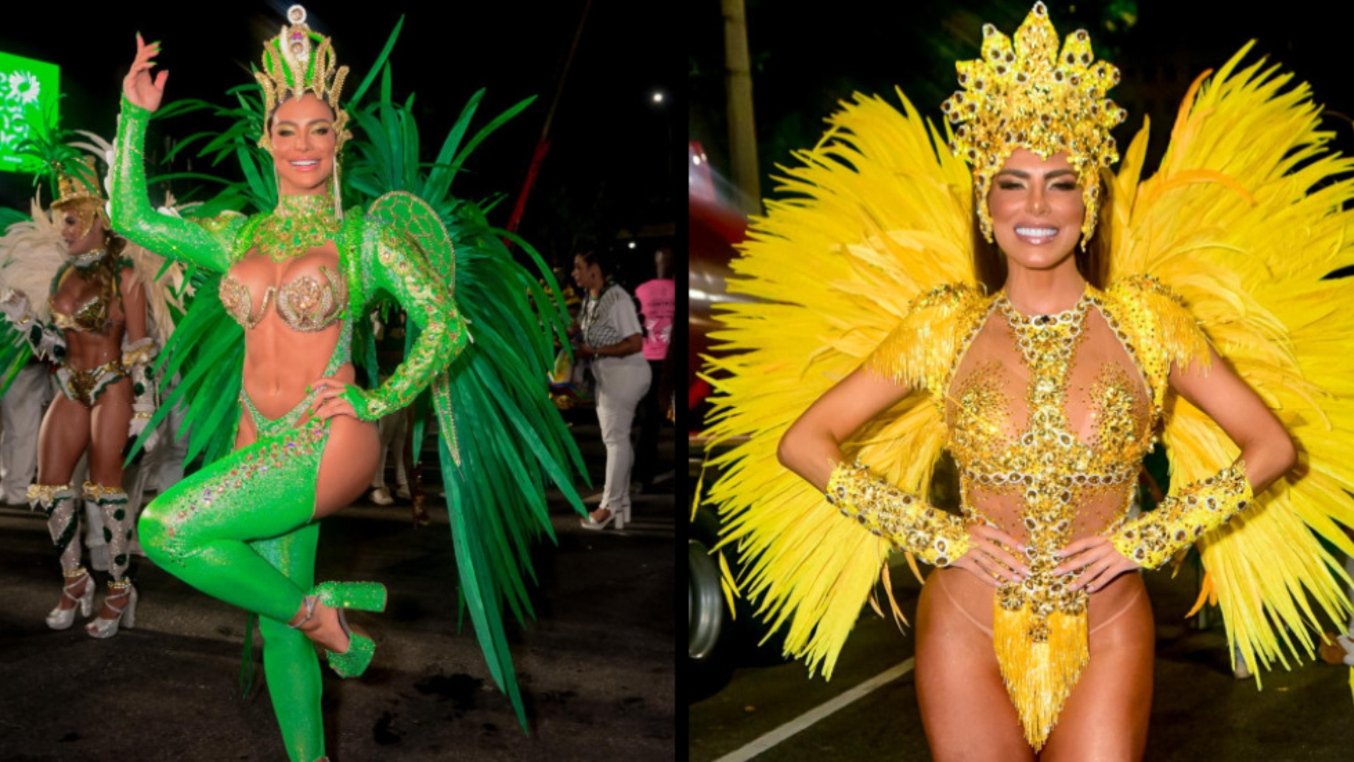 Aline Mineiro e Erika Schneider (Webert Belicio/Agnews)