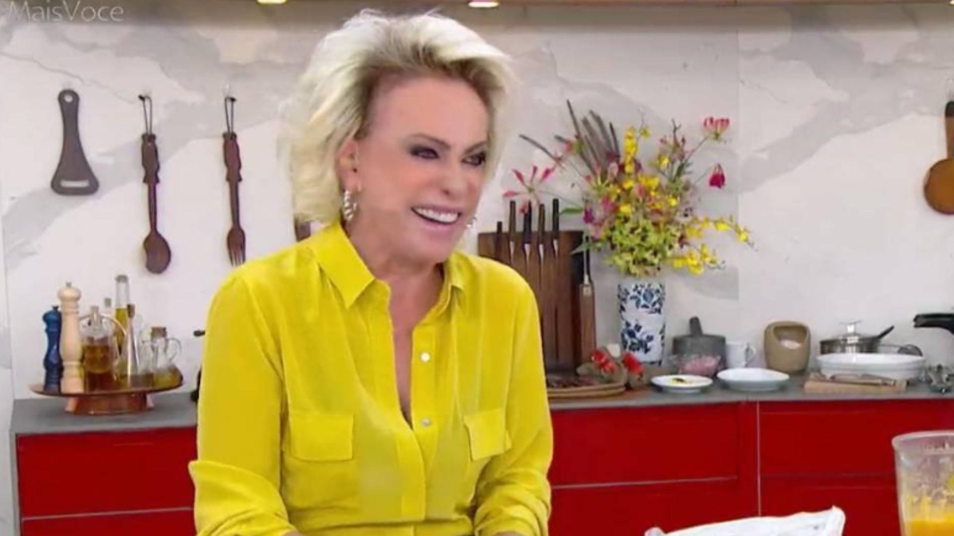 Ana Maria Braga no 'Mais Você'. Foto: Reprodução/TV Globo