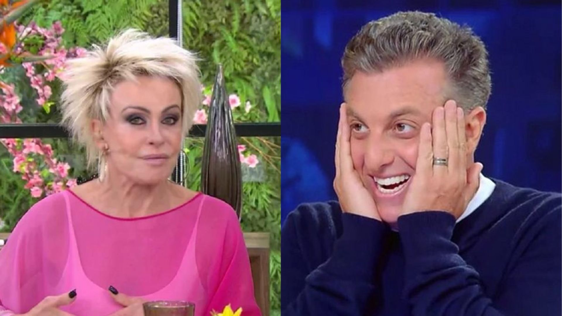Ana Maria Braga e Luciano Huck Reprodução/TV Globo
