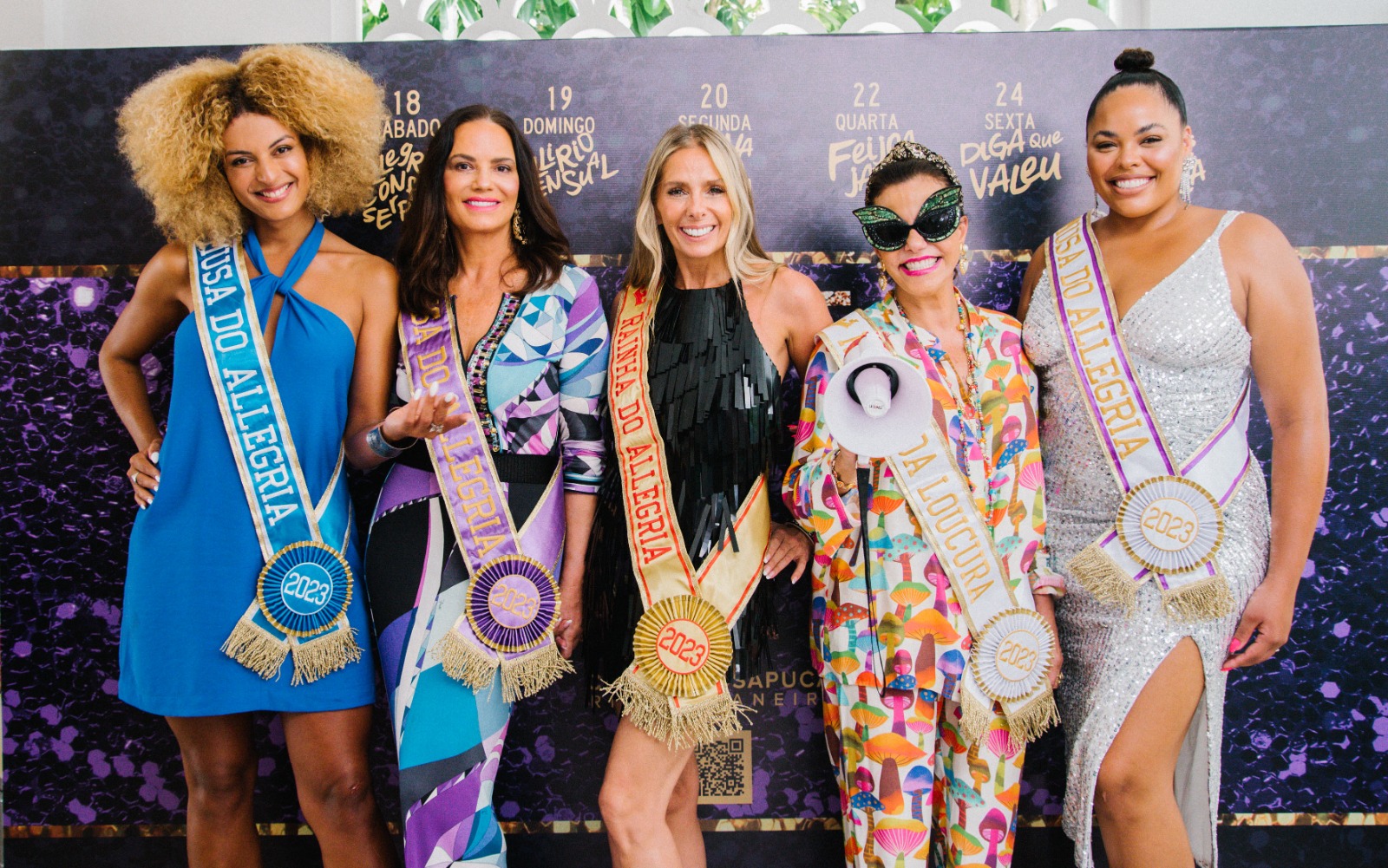 Gabriela Loran, Luiza Brunet, Adriane Galisteu, Narcisa Tamborindeguy e Rita Carreira