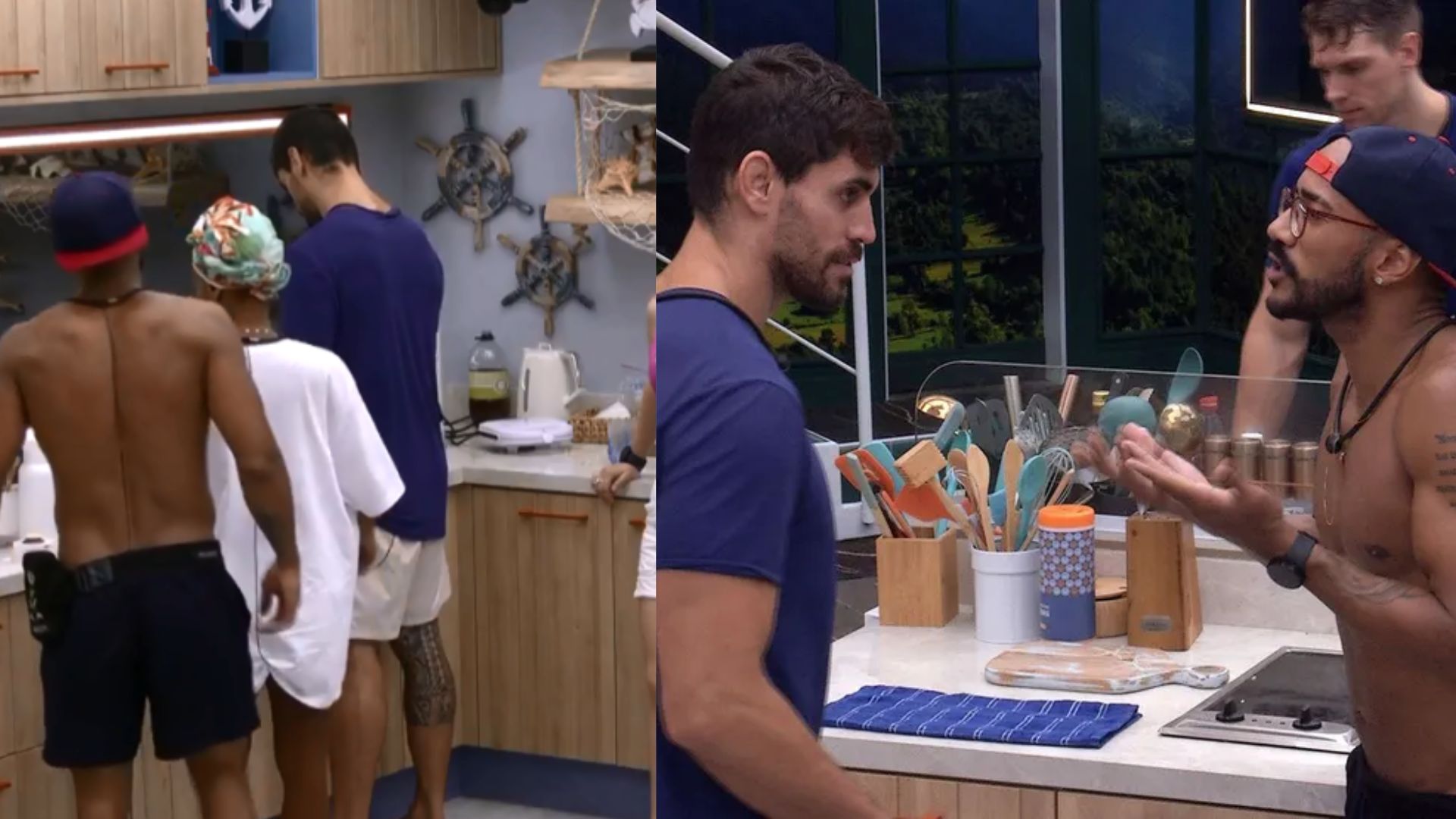 Cara de Sapato e Ricardo. Reprodução/GloboPlay