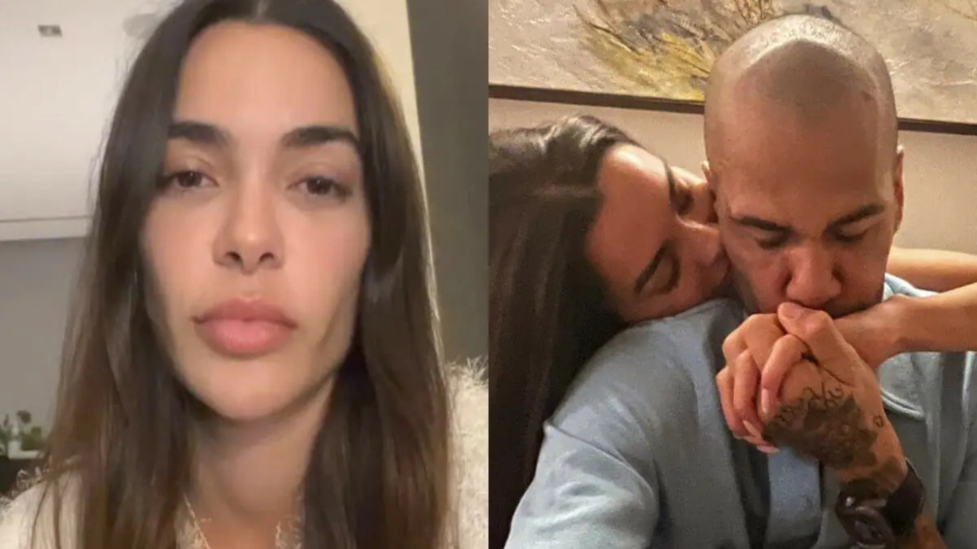 Joana Sanz e Daniel Alves - (Crédito: Reprodução/Instagram)