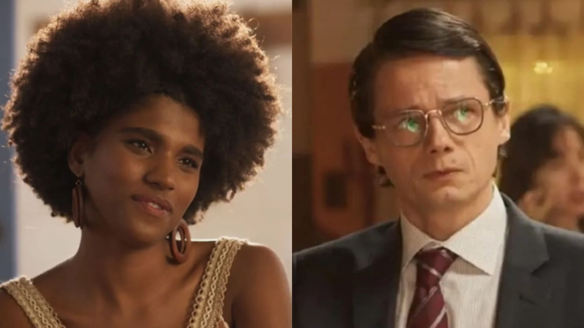 Lorena e Firmino em 'Mar do Sertão'. Reprodução/Globo