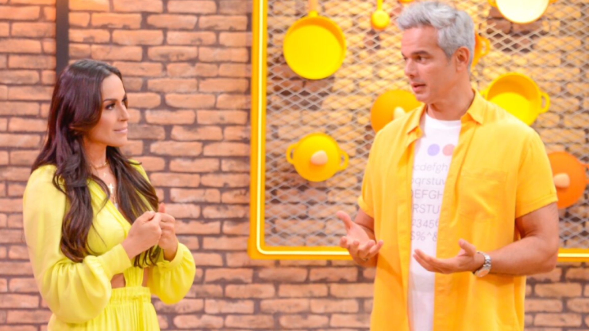 Nadja Haddad e Otaviano Costa (Reprodução/SBT)