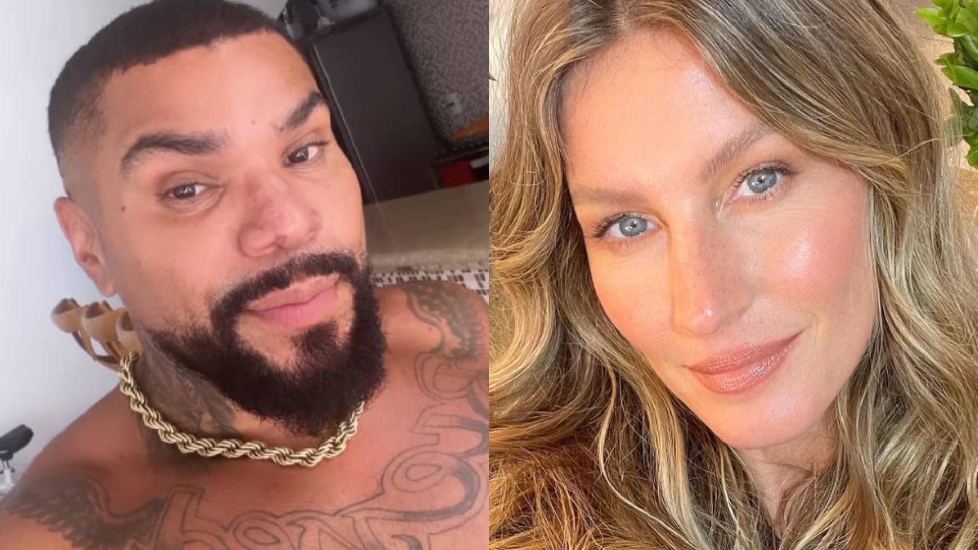 Naldo e Gisele. Reprodução/Instagram