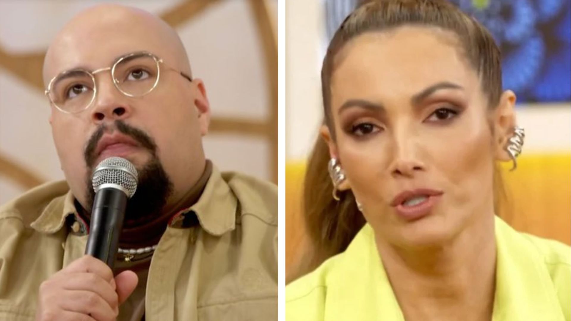 Patricia Poeta e Tiago Abravanel. (Reprodução/TV Globo)