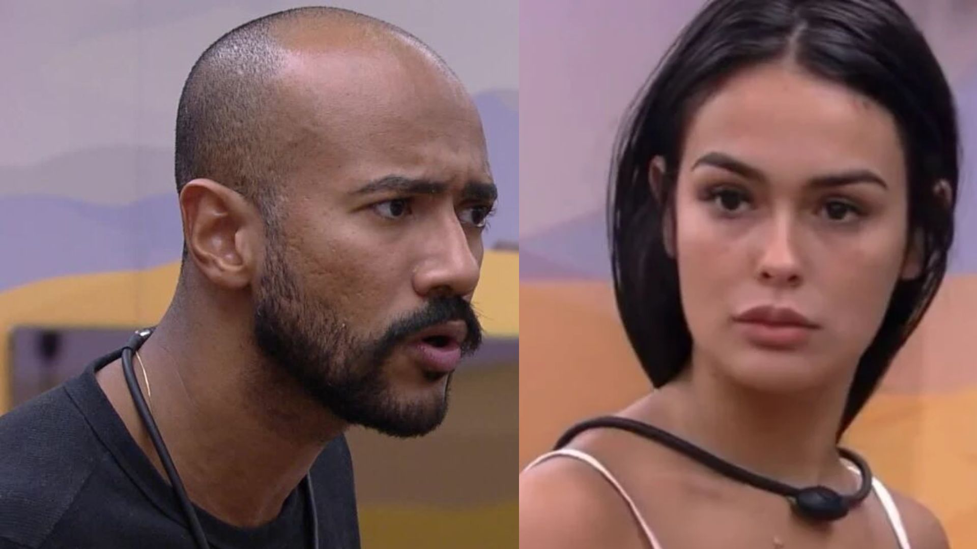 Ricardo e Larissa. (Reprodução/TV Globo)