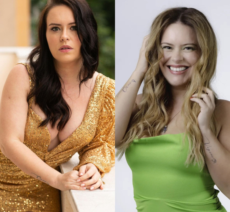 Antes e depois de Mari Bridi (Reprodução/Instagram/Divulgação Garnier Nutrisse