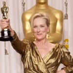 Meryl Streep no Oscar. Foto: Reprodução/Instagram