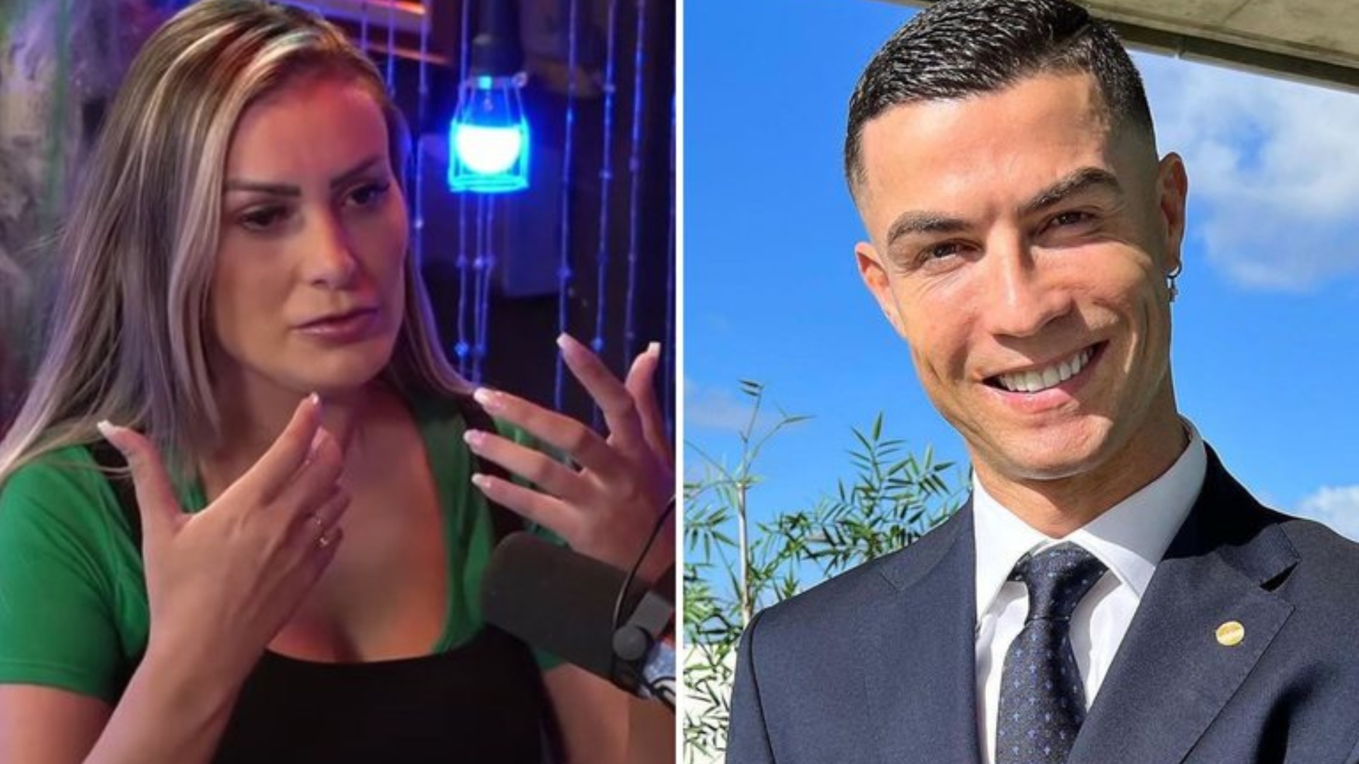 Andressa Urach e Cristiano Ronaldo (Reprodução/Instagram)