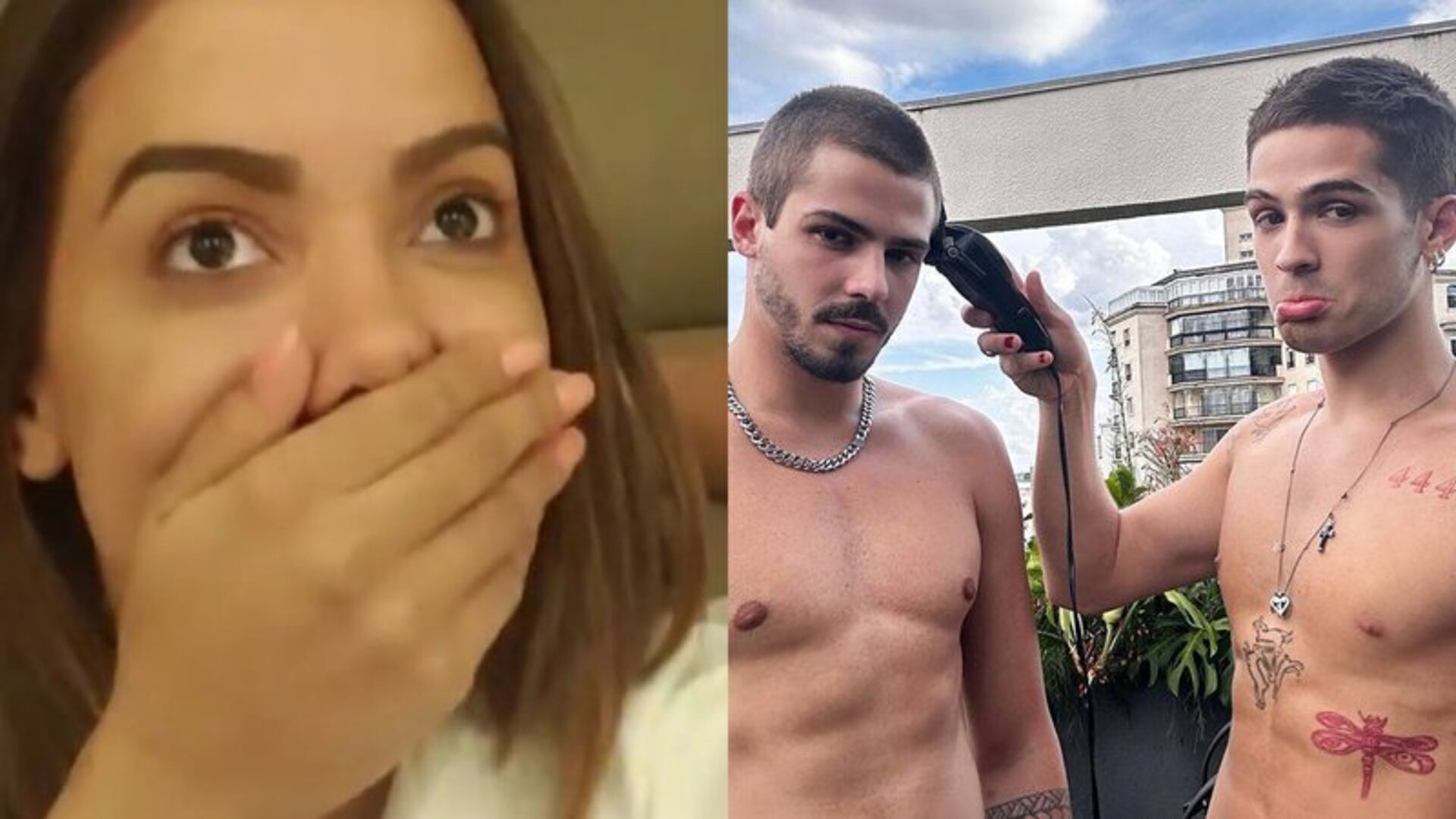 Anitta, João Guilherme e Lucas Picon - Reprodução/Instagram