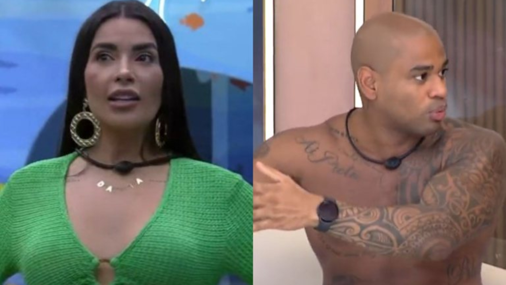 Dania e Cezar (Reprodução/Globo)