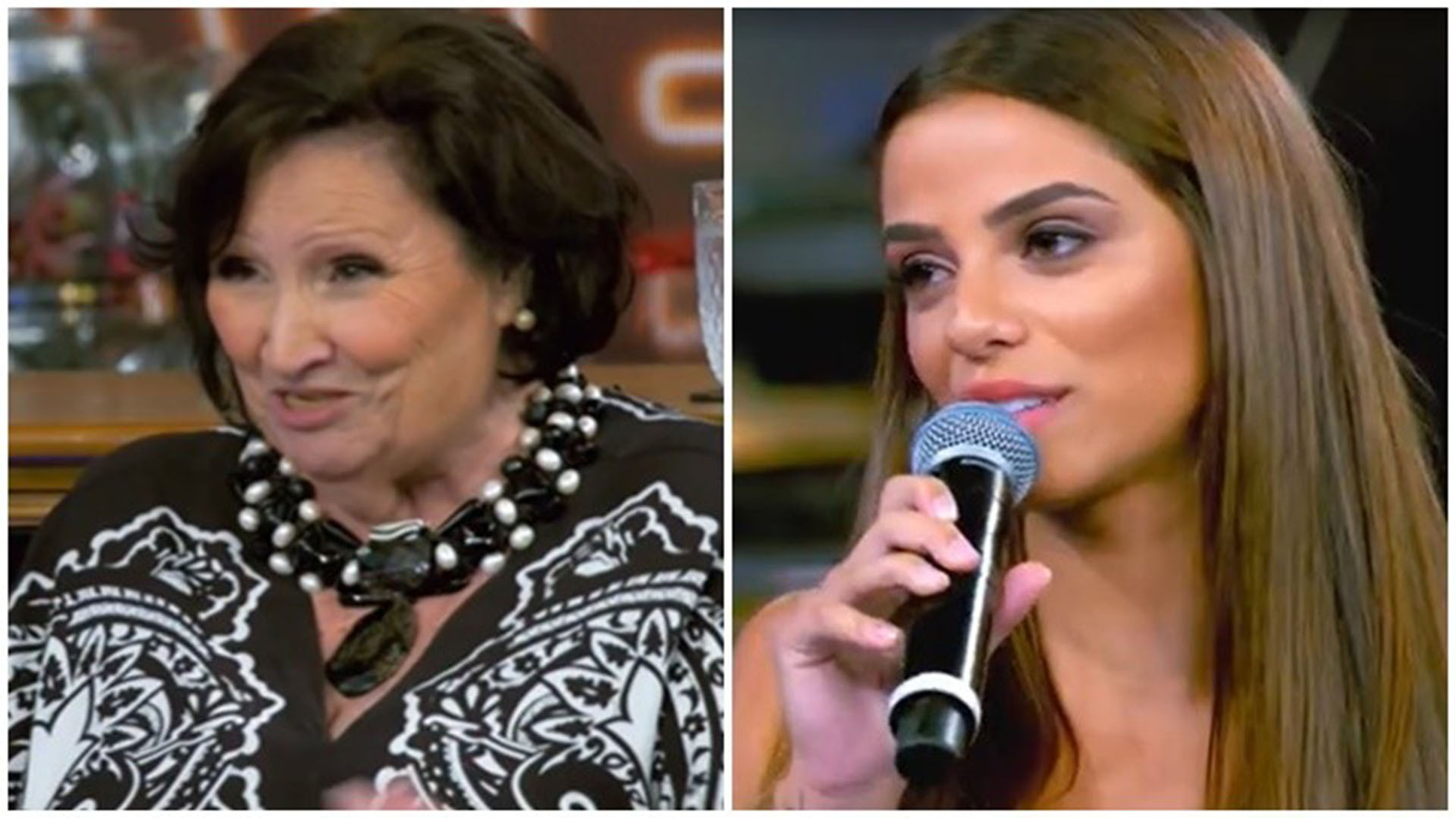 Déa Lúcia no Domingão (Reprodução/TV Globo)