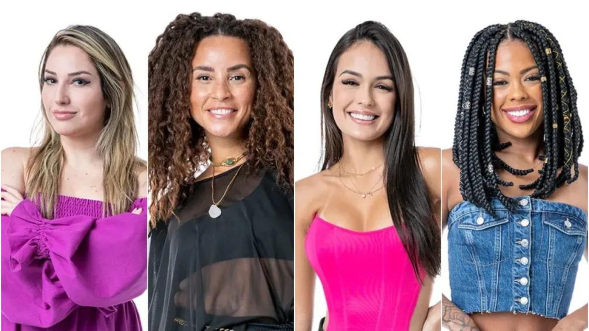 Amanda, Domitila, Larissa e Marvvila no 'BBB 23'. Foto: Reprodução/Globo