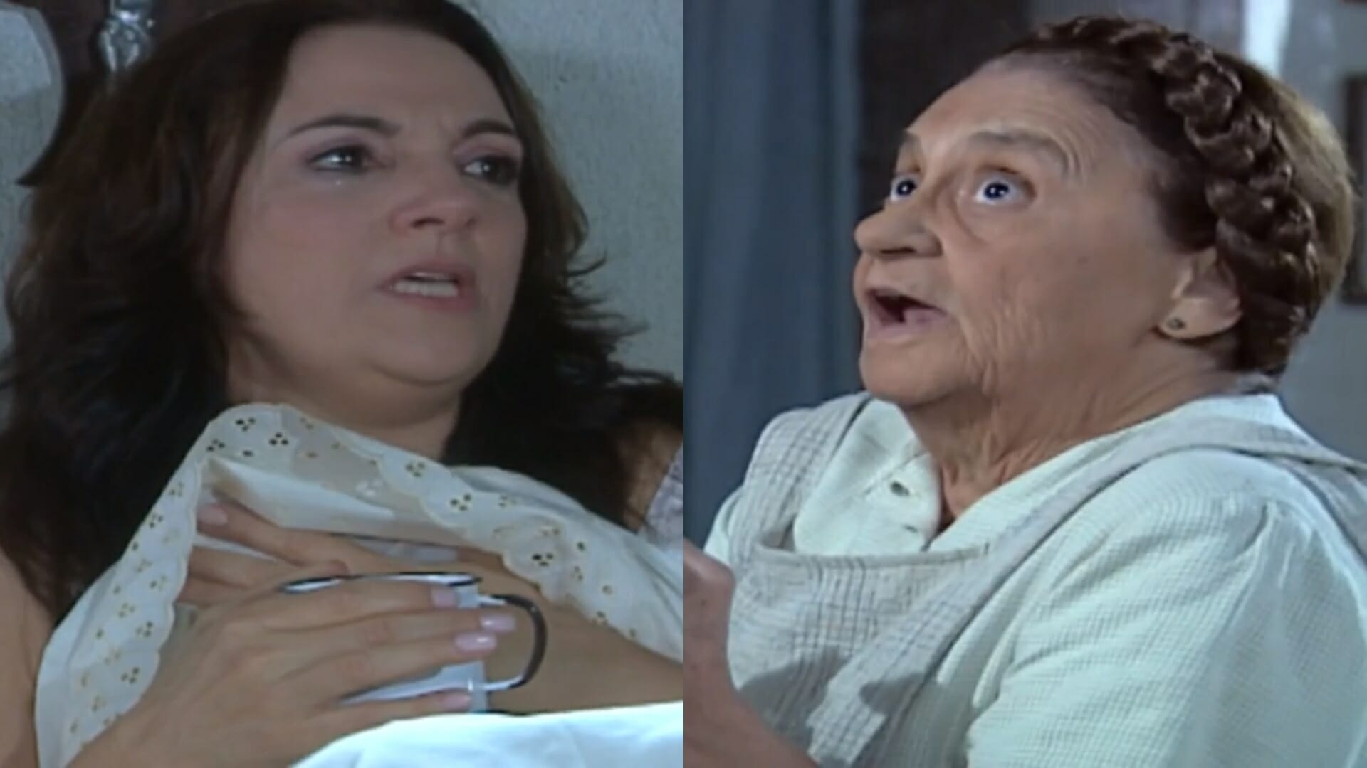 Dona Mocinha e Carmem (Reprodução/Globo)
