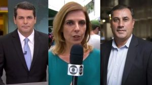 Fabio William, Zelda Mello e Cesar Galvão. Reprodução/TV Globo