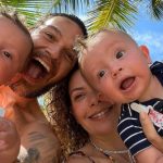 Emilio Dantas e seus filhos. Reprodução/Instagram.