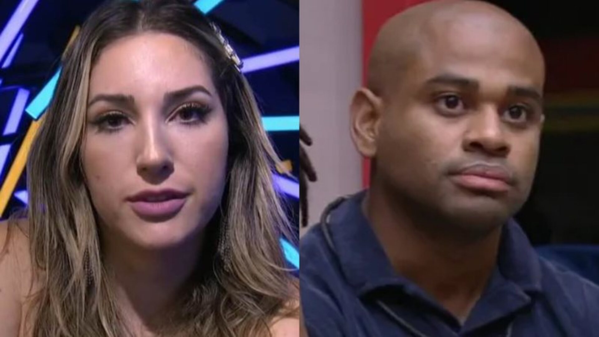 Amanda e Cézar Black no 'BBB23' - Foto: Reprodução/TV Globo