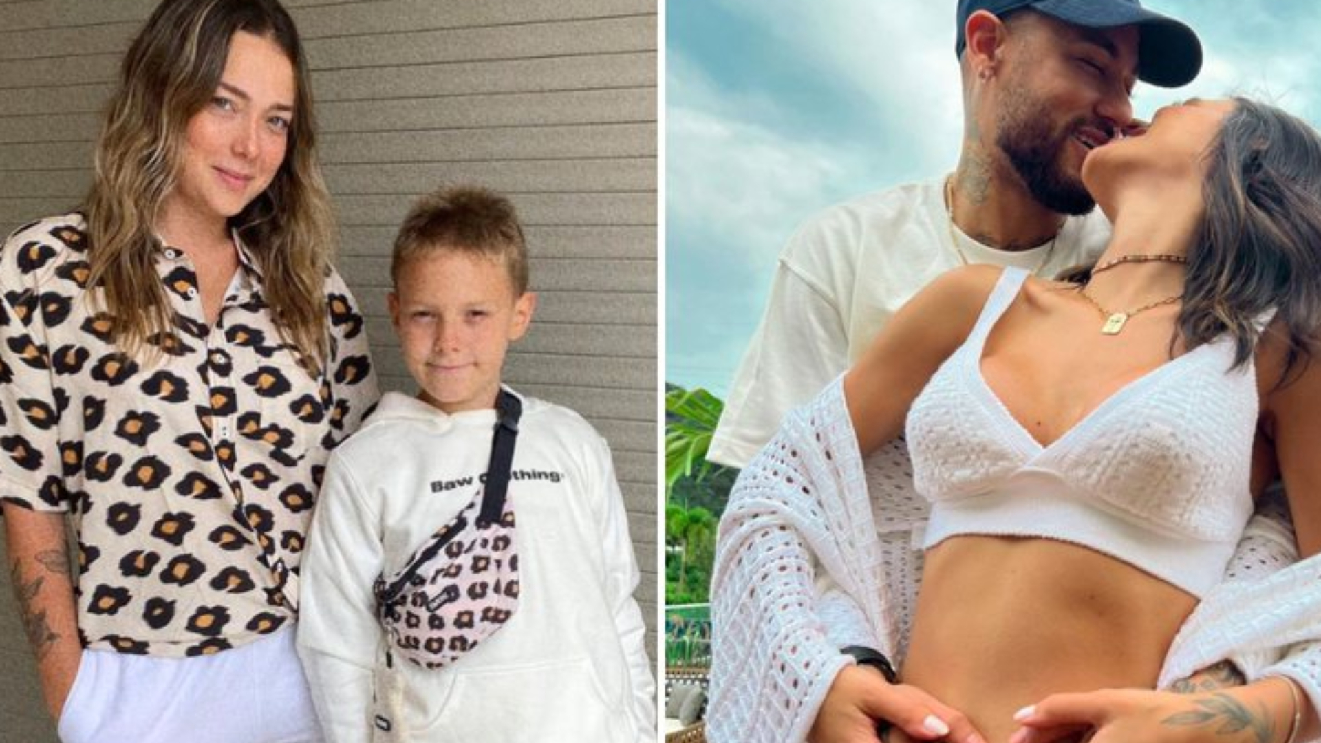 Carol Dantas, Lucca, Neymar e Bruna Biancardi - Crédito: Reprodução/ Instagram