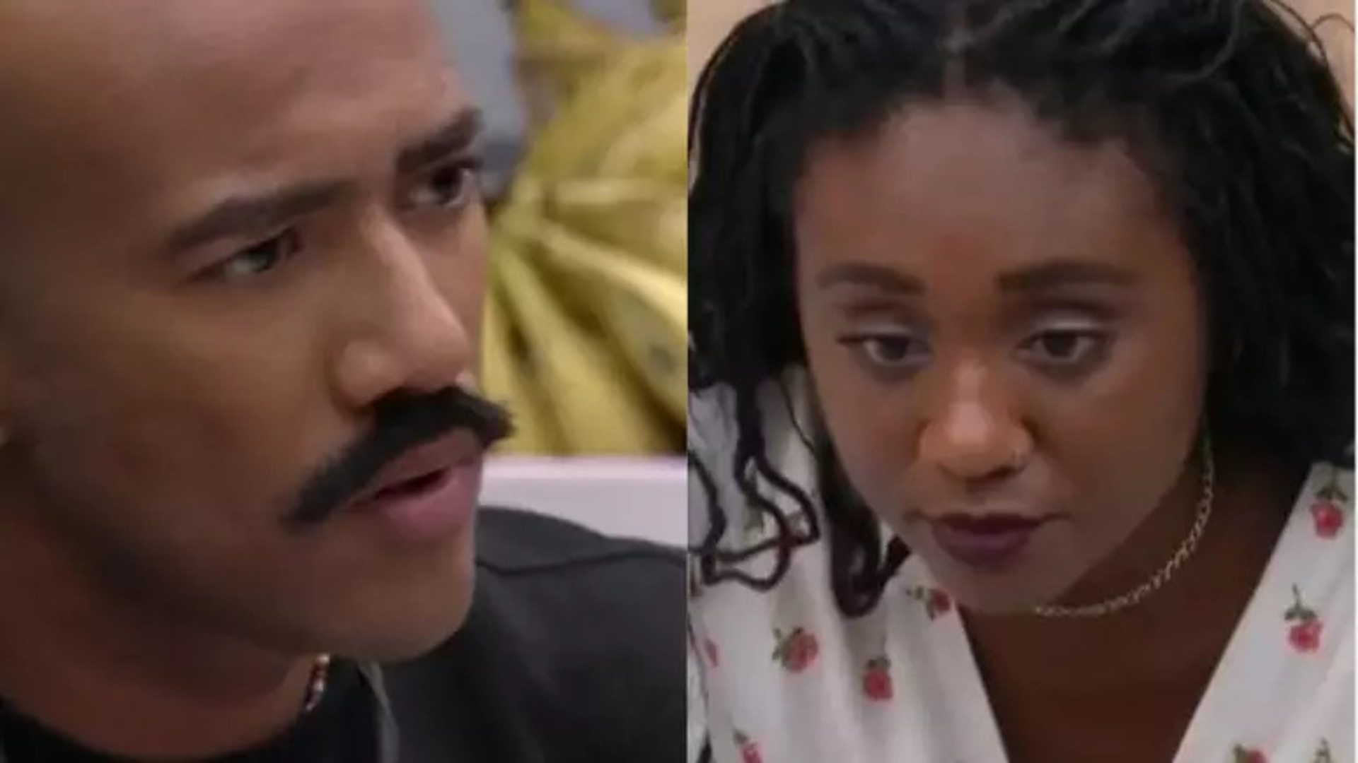 Alface e Sarah Aline - Foto: Reprodução/TV Globo