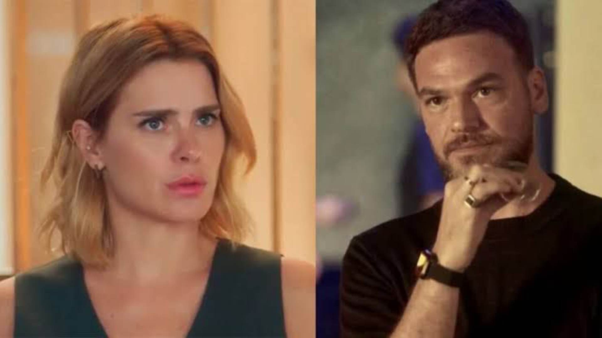 Lumiar e Theo em Vai na Fé - Reprodução/Globo